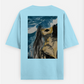 Aqua lady💙 Oversized T-shirt (Back print) by @heytaskin