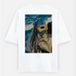 Aqua lady💙 Oversized T-shirt (Back print) by @heytaskin