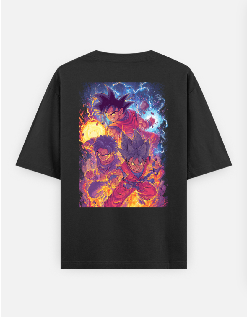 Shonen battle T-shirt Oversized T-shirt (Back print) by @rd_digital_store