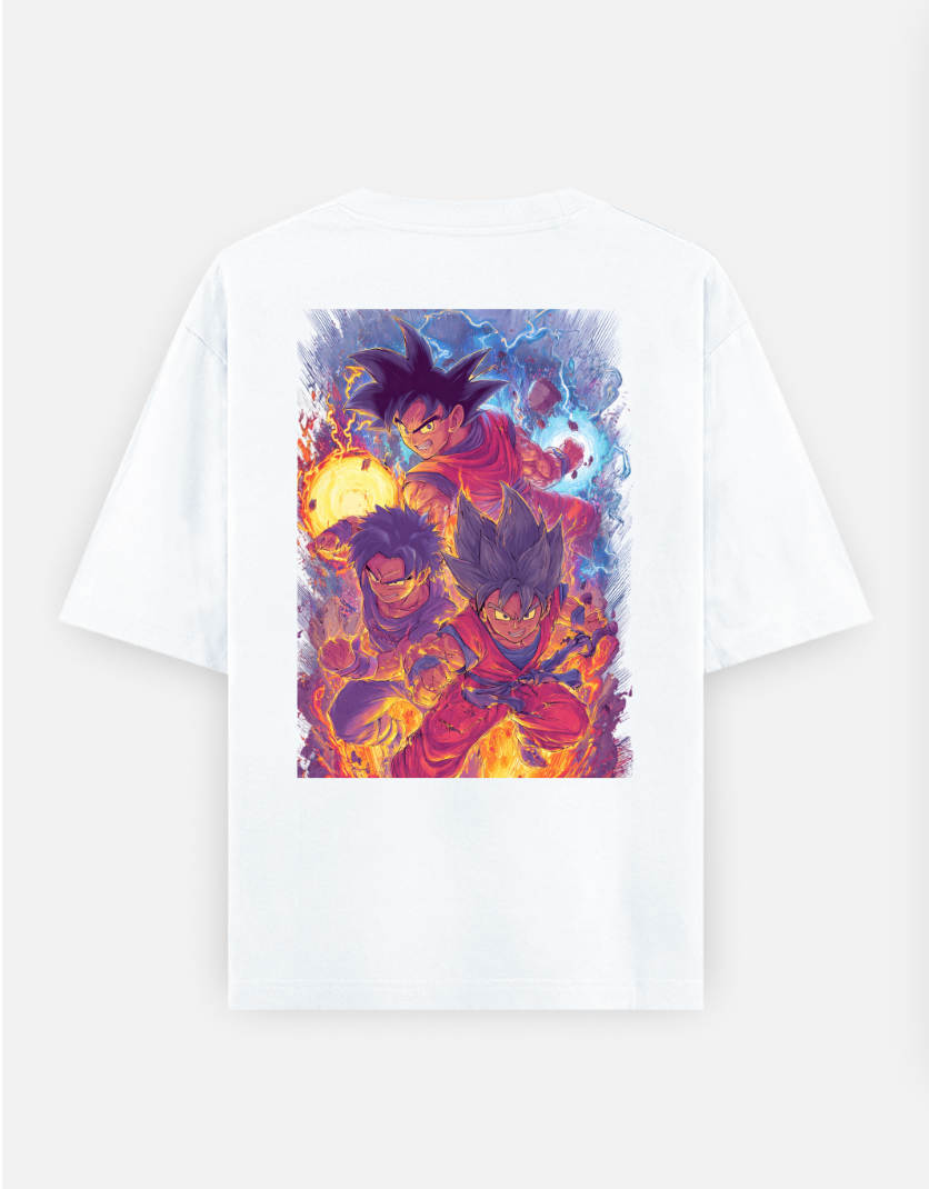 Shonen battle T-shirt Oversized T-shirt (Back print) by @rd_digital_store