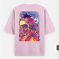 Shonen battle T-shirt Oversized T-shirt (Back print) by @rd_digital_store