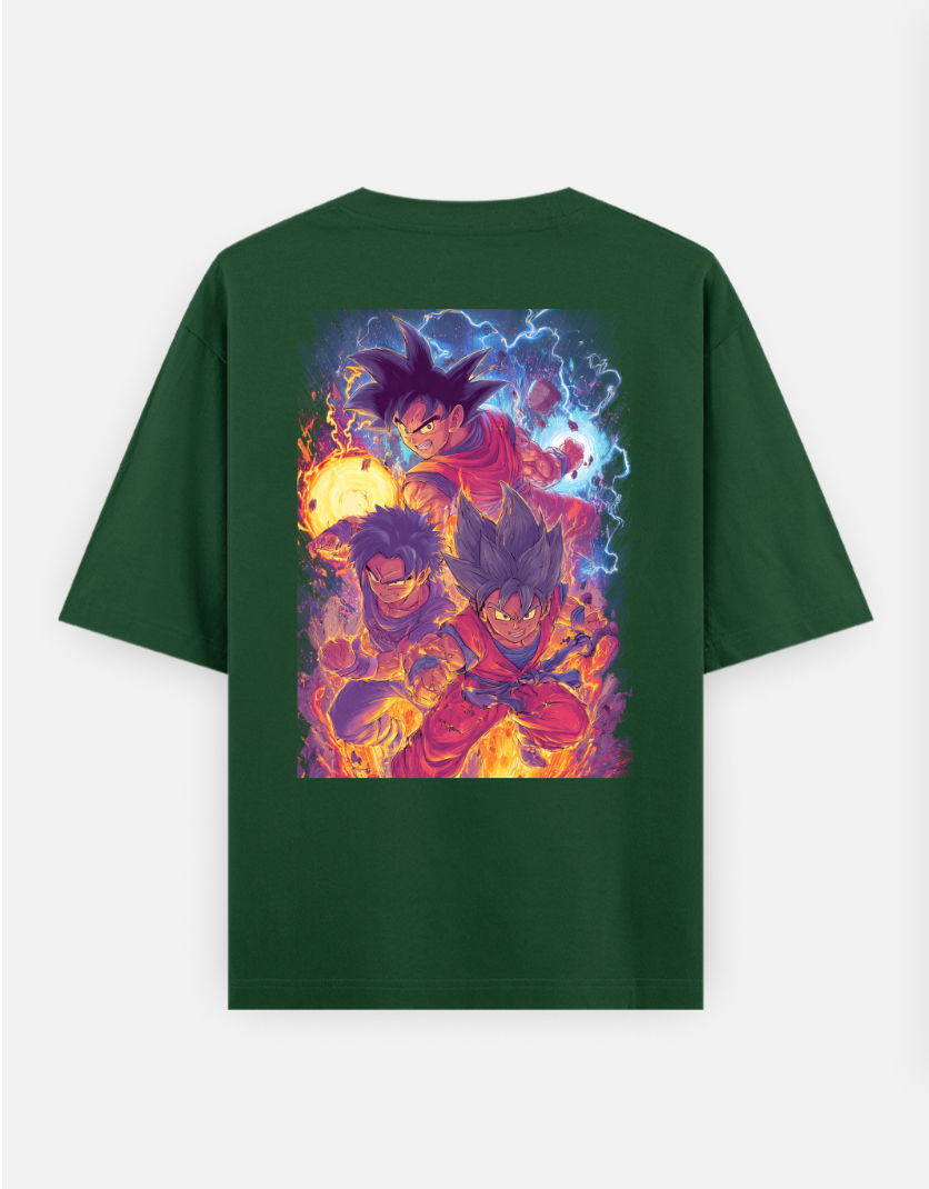 Shonen battle T-shirt Oversized T-shirt (Back print) by @rd_digital_store