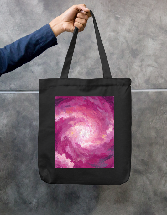 Swirling Sky Tote Bag Zipper Tote Bag by @rd_digital_store