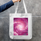 Swirling Sky Tote Bag Zipper Tote Bag by @rd_digital_store
