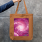 Swirling Sky Tote Bag Zipper Tote Bag by @rd_digital_store