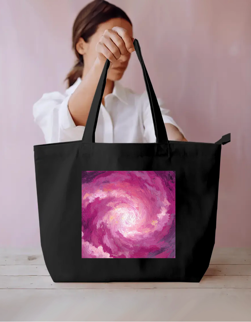 Swirling Sky Tote Bag Everyday Large Tote Bag by @rd_digital_store