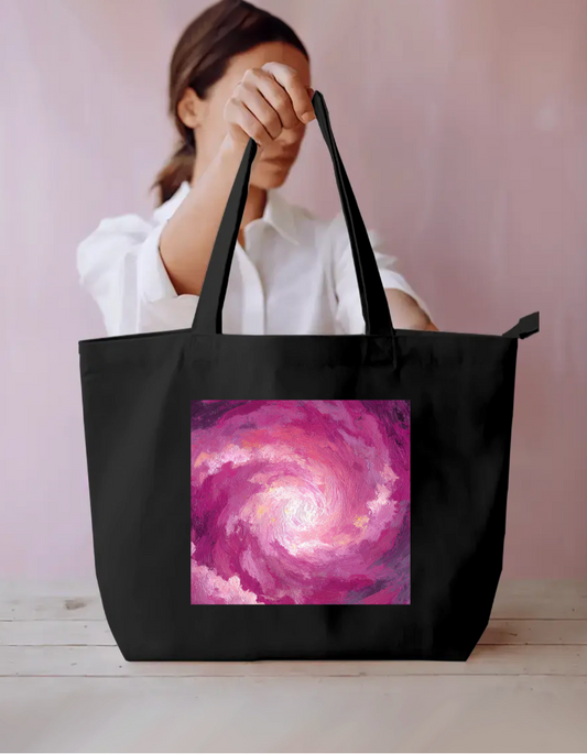 Swirling Sky Tote Bag Everyday Large Tote Bag by @rd_digital_store