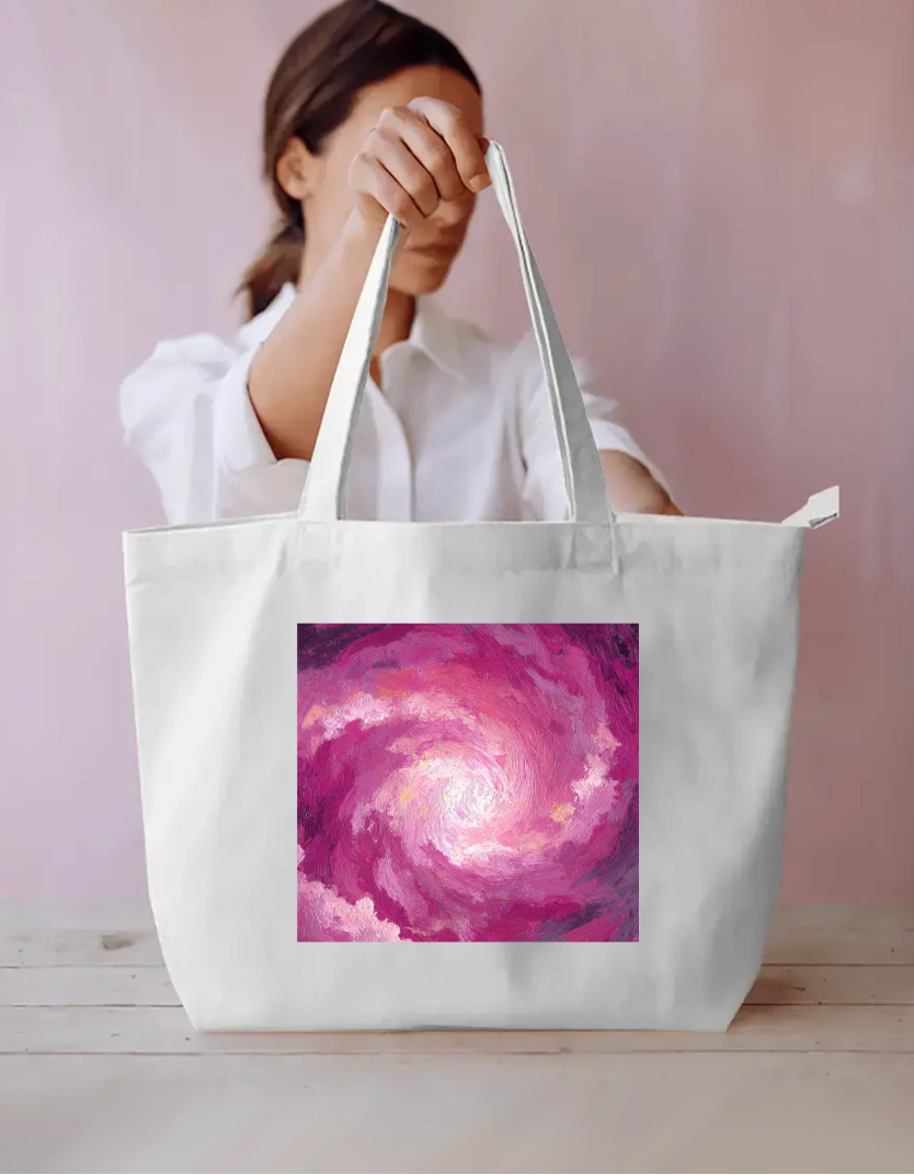 Swirling Sky Tote Bag Everyday Large Tote Bag by @rd_digital_store
