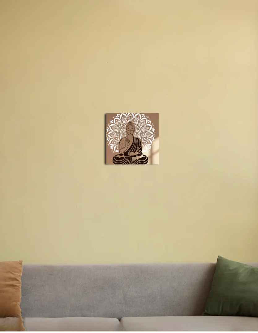 Buddha 8"x8" Canvas Poster by Annie