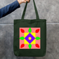Rangoli Zipper Tote Bag by @sujees_shop