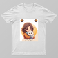 Cute Girl Hugging a Fluffy White Cat – Kawaii Cat Lover Illustration Unisex T-shirt by Rohini Gudivaka