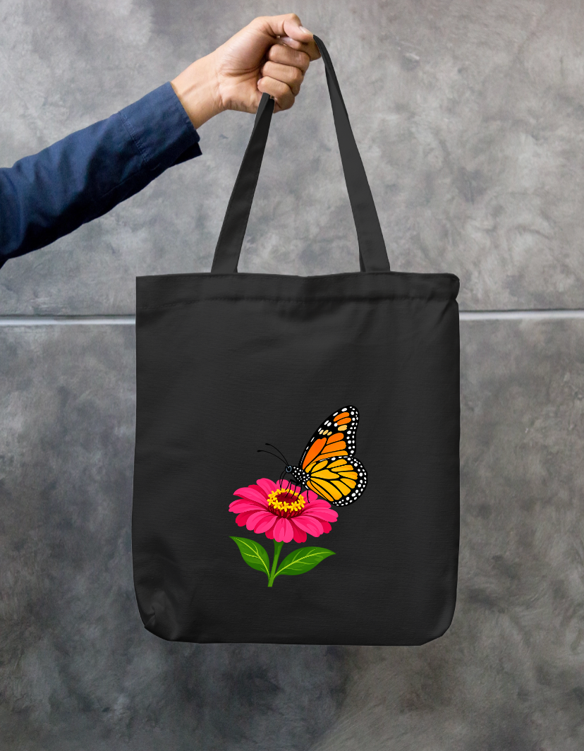 Butterfly Zipper Tote Bag by @sujees_shop