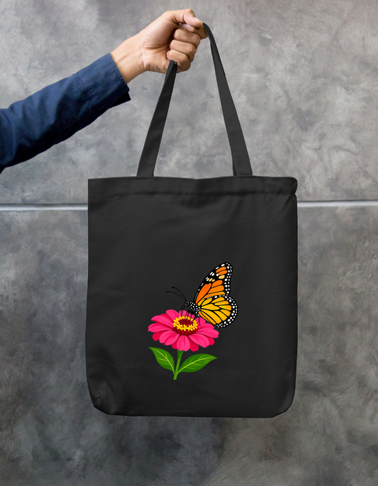 Butterfly Zipper Tote Bag by @sujees_shop
