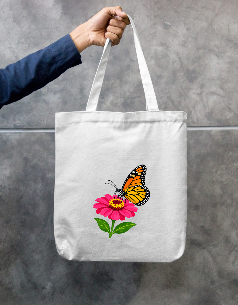Butterfly Zipper Tote Bag by @sujees_shop