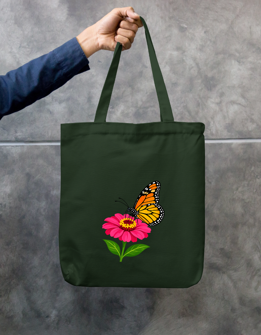 Butterfly Zipper Tote Bag by @sujees_shop