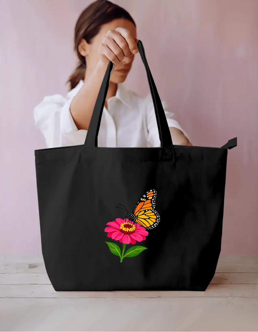 Butterfly Everyday Large Tote Bag by @sujees_shop