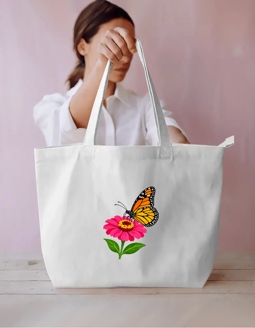 Butterfly Everyday Large Tote Bag by @sujees_shop