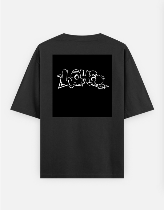 LOHE Oversized T-shirt (Back print) by @_lo3_art