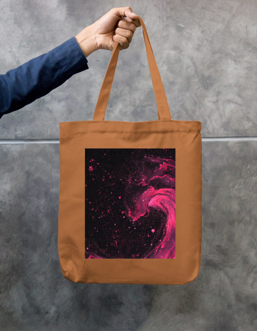 Starry Night Tote Bag Zipper Tote Bag by @rd_digital_store