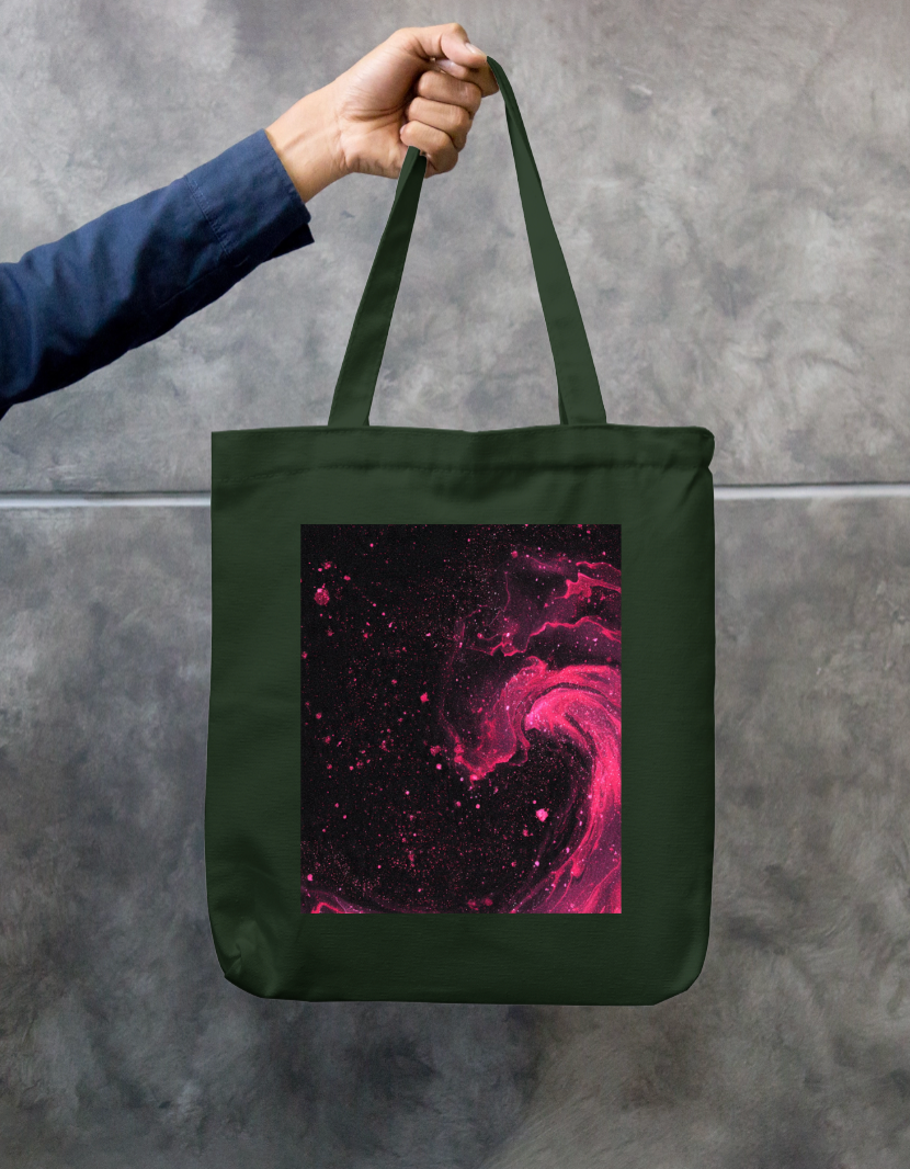 Starry Night Tote Bag Zipper Tote Bag by @rd_digital_store