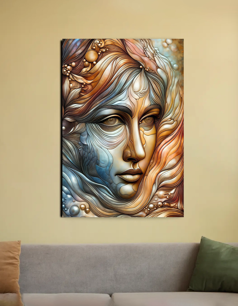 Contours of Silence 20"x30" Canvas Poster by Paru Viswanathan