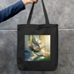 Gilded Heron Zipper Tote Bag by Paru Viswanathan