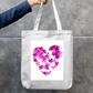 Love Puzzle Totebag Zipper Tote Bag by @kalanjali.__