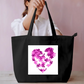 Love Puzzle Heart Design Large Everyday Tote Bag Everyday Large Tote Bag by @kalanjali.__