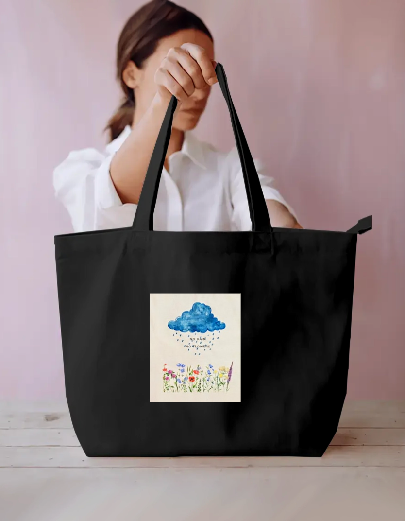 Monsoon tote bag Everyday Large Tote Bag by Vaishnavi Chavan