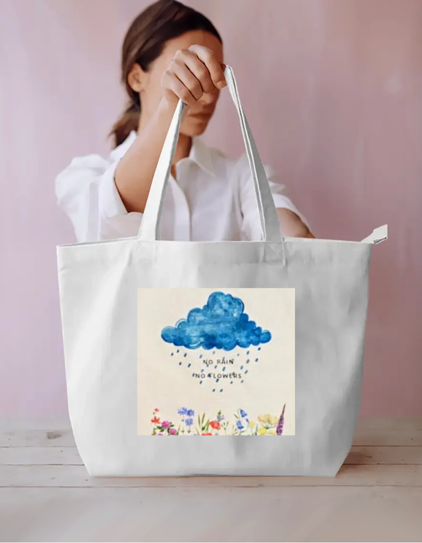 Monsoon tote bag Everyday Large Tote Bag by Vaishnavi Chavan