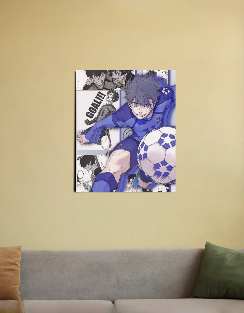 Hero of blue lock 16"x20" Canvas Poster by Rem.