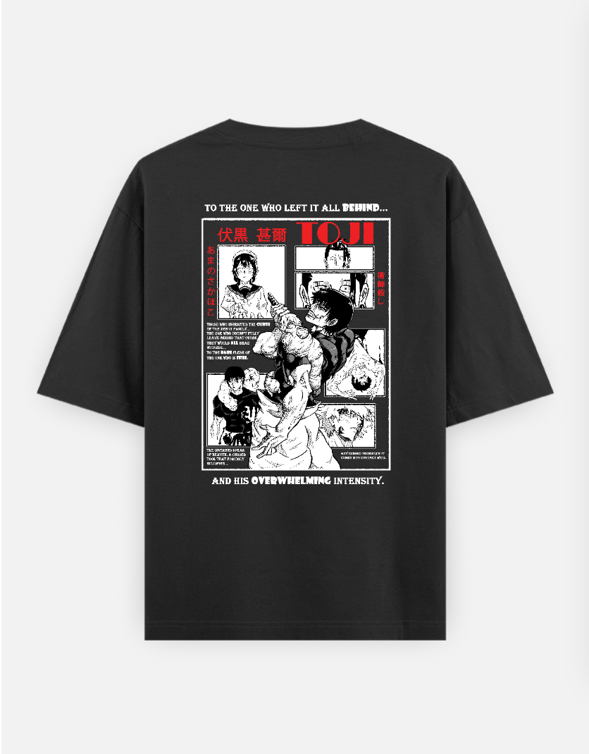 JJK Toji Premium Choice Oversized T-shirt (Back print) by @dylanjay1628