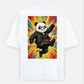 Crazy Panda T Shirt Oversized T-shirt (Back print) by @rd_digital_store