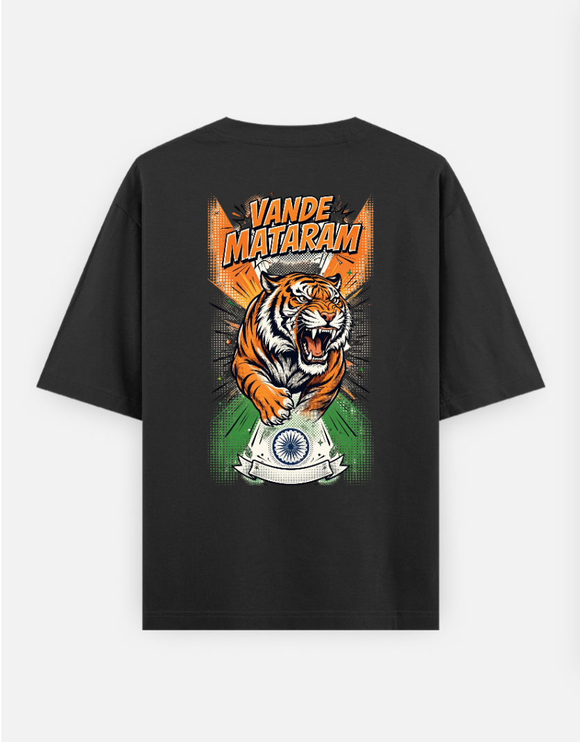 Vande Matarm T Shirt Oversized T-shirt (Back print) by @rd_digital_store