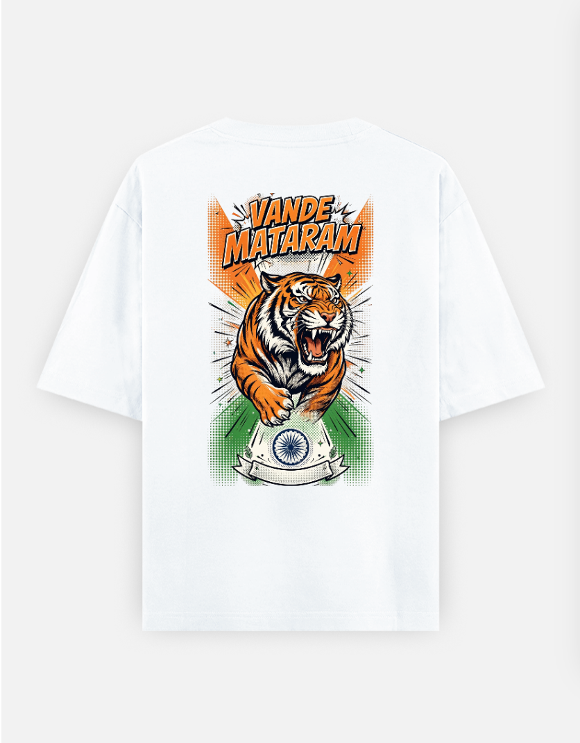 Vande Matarm T Shirt Oversized T-shirt (Back print) by @rd_digital_store