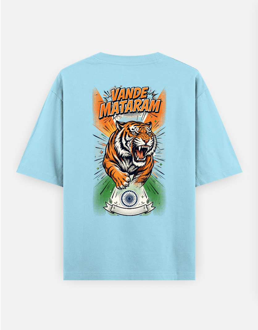Vande Matarm T Shirt Oversized T-shirt (Back print) by @rd_digital_store