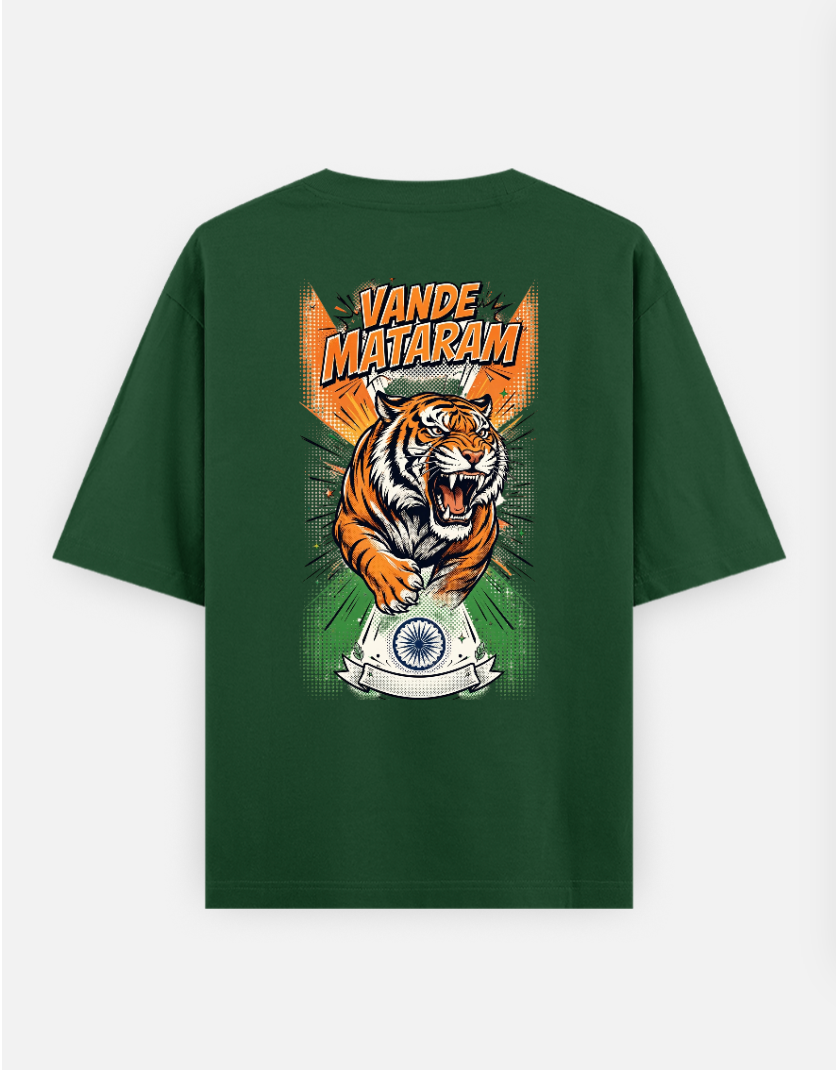 Vande Matarm T Shirt Oversized T-shirt (Back print) by @rd_digital_store