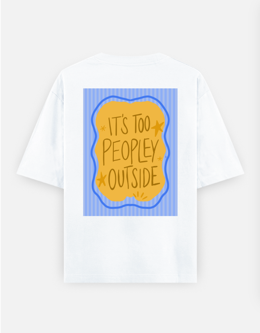 People Oversized T-shirt (Back print) by @umiq.studio