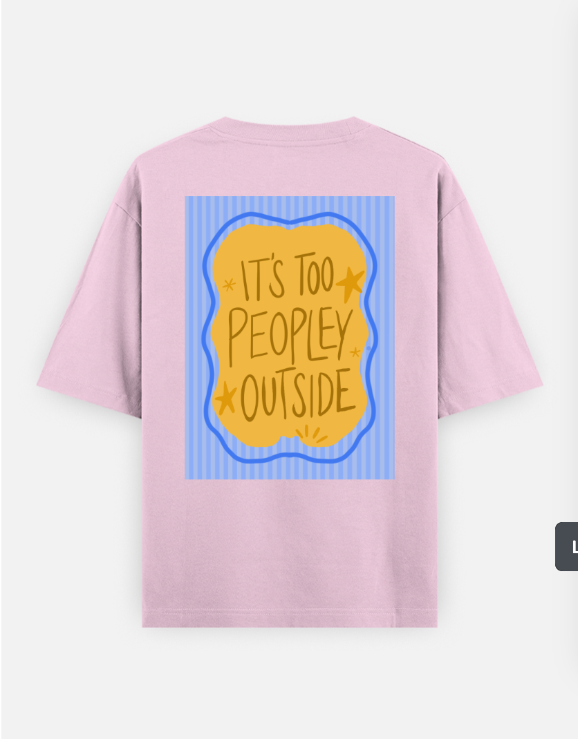 People Oversized T-shirt (Back print) by @umiq.studio