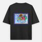 Harmony in motion Oversized T-shirt (Back print) by MAHALAKSHMI SRIKANTH