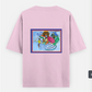 Harmony in motion Oversized T-shirt (Back print) by MAHALAKSHMI SRIKANTH