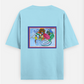Harmony in motion Oversized T-shirt (Back print) by MAHALAKSHMI SRIKANTH