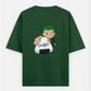 Zoro Onigiri Oversized T-shirt (Back print) by @paintilistic