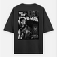 Spider-Man Poster Oversized Tee (Black) | Unisex Oversized T-shirt (Back print) by @sara.khadr1