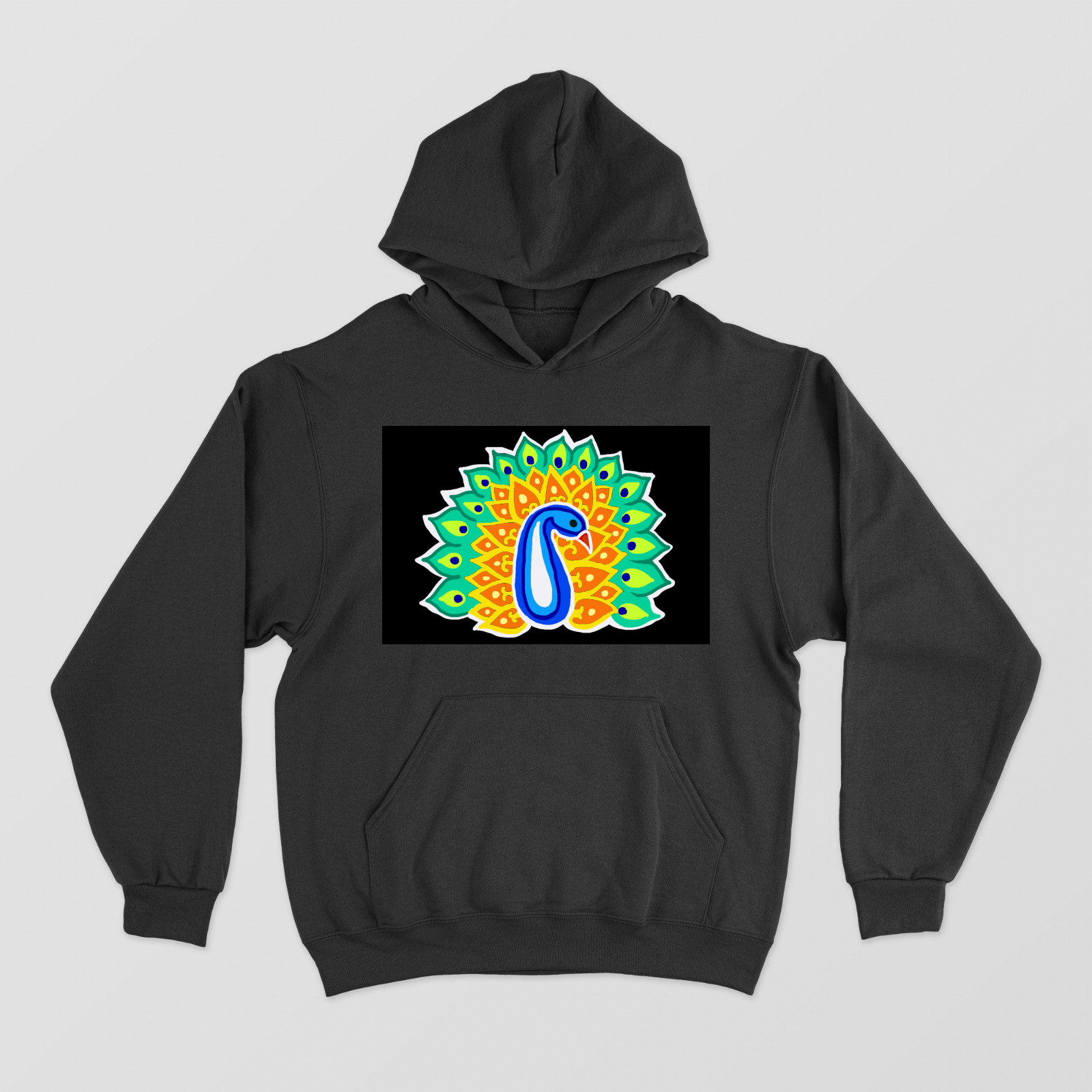 Peacock design Unisex Hoodie by @__rosyy_core__
