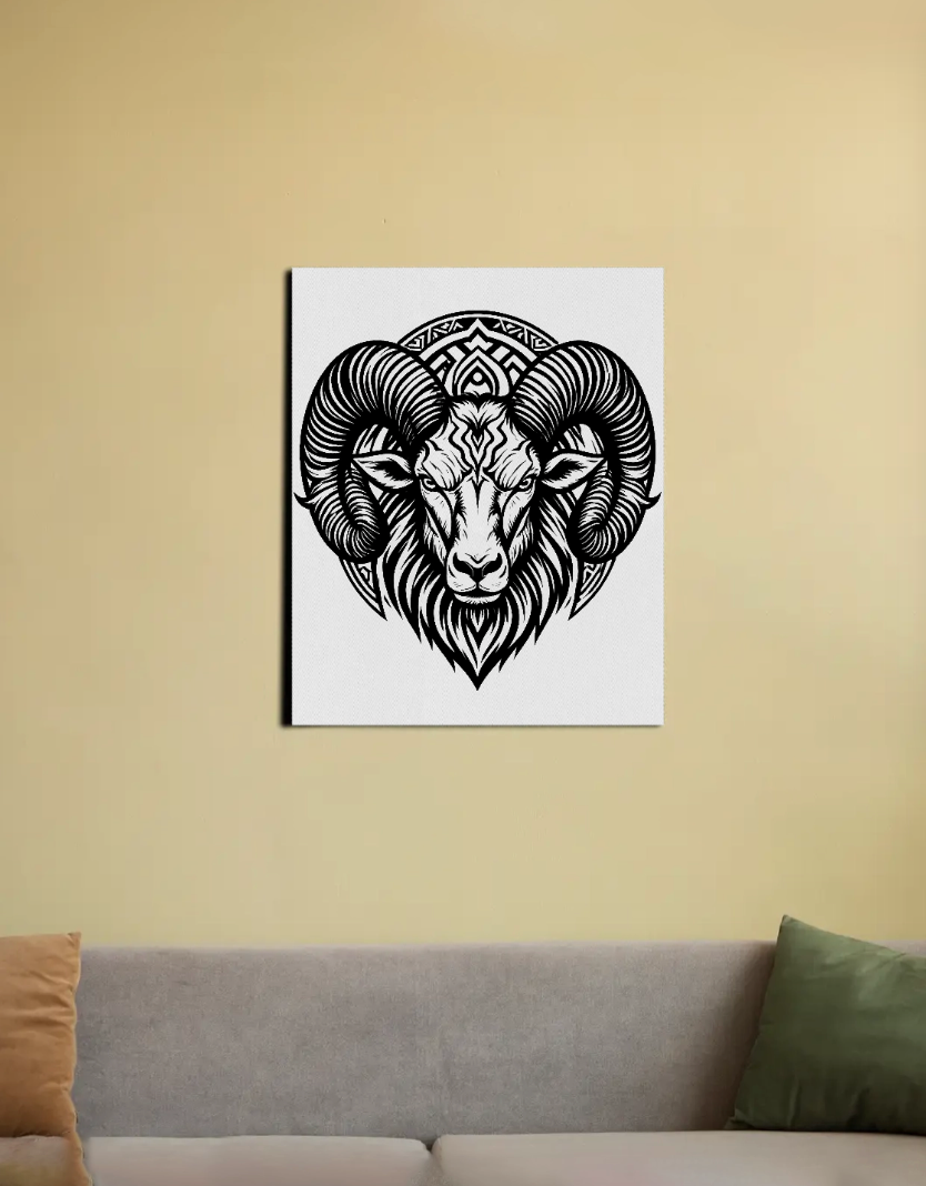 ARIES 16"x20" Canvas Poster by @URBANDIGISTOR_21