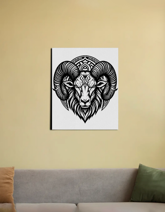 ARIES 16"x20" Canvas Poster by @URBANDIGISTOR_21