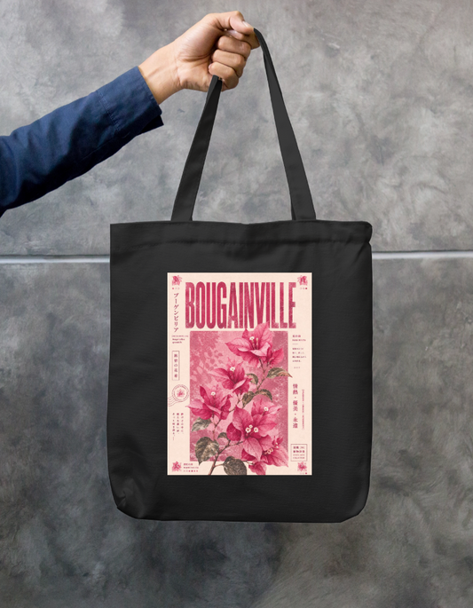 Bougainvillea Flower Tote Bag Zipper Tote Bag by @sara.khadr1