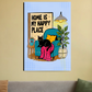 Cat home 20"x30" Canvas Poster by @umiq.studio
