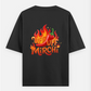 Mirchi Oversized T-shirt (Back print) by @umiq.studio